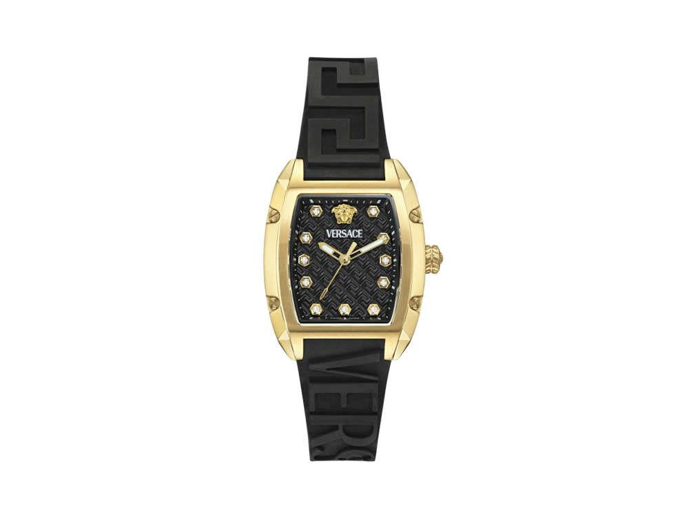Reloj de Cuarzo Versace Dominus Lady, PVD Oro, Negro, 44,8mm x 36mm, VE8K00324