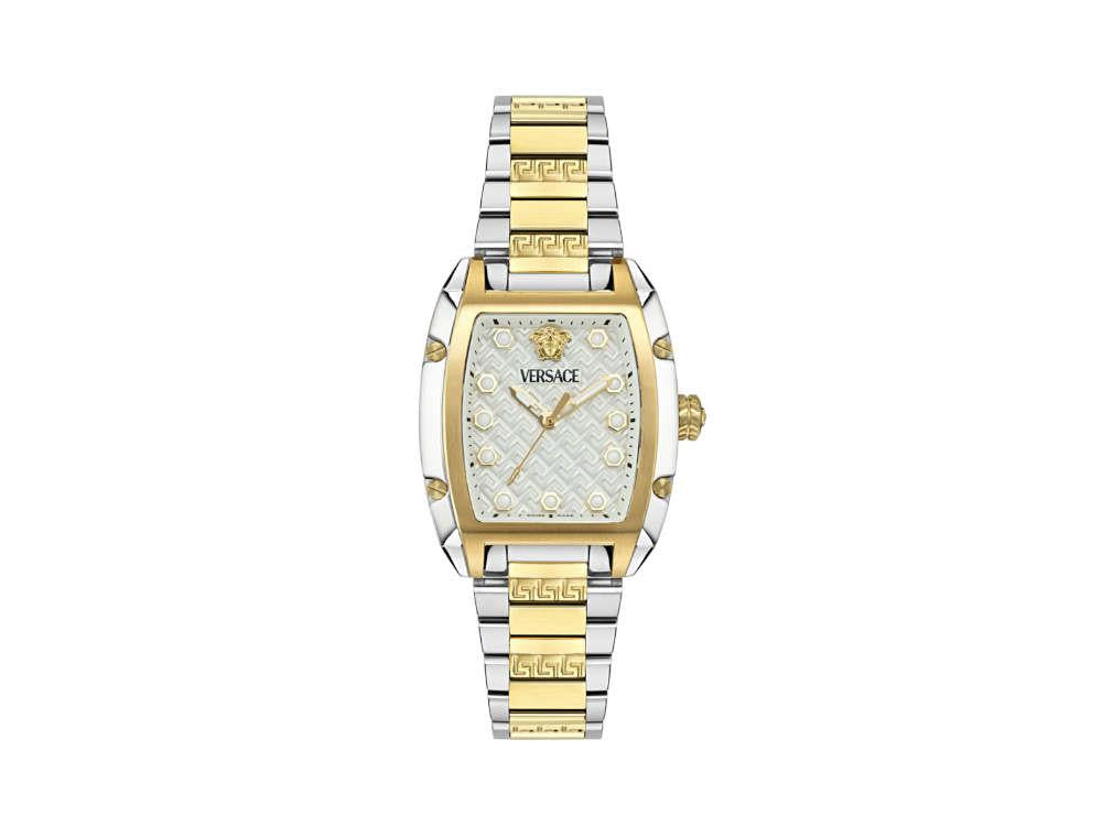 Reloj de Cuarzo Versace Dominus Lady, PVD Oro, Plata, 44,8mm x 36mm, VE8K00424
