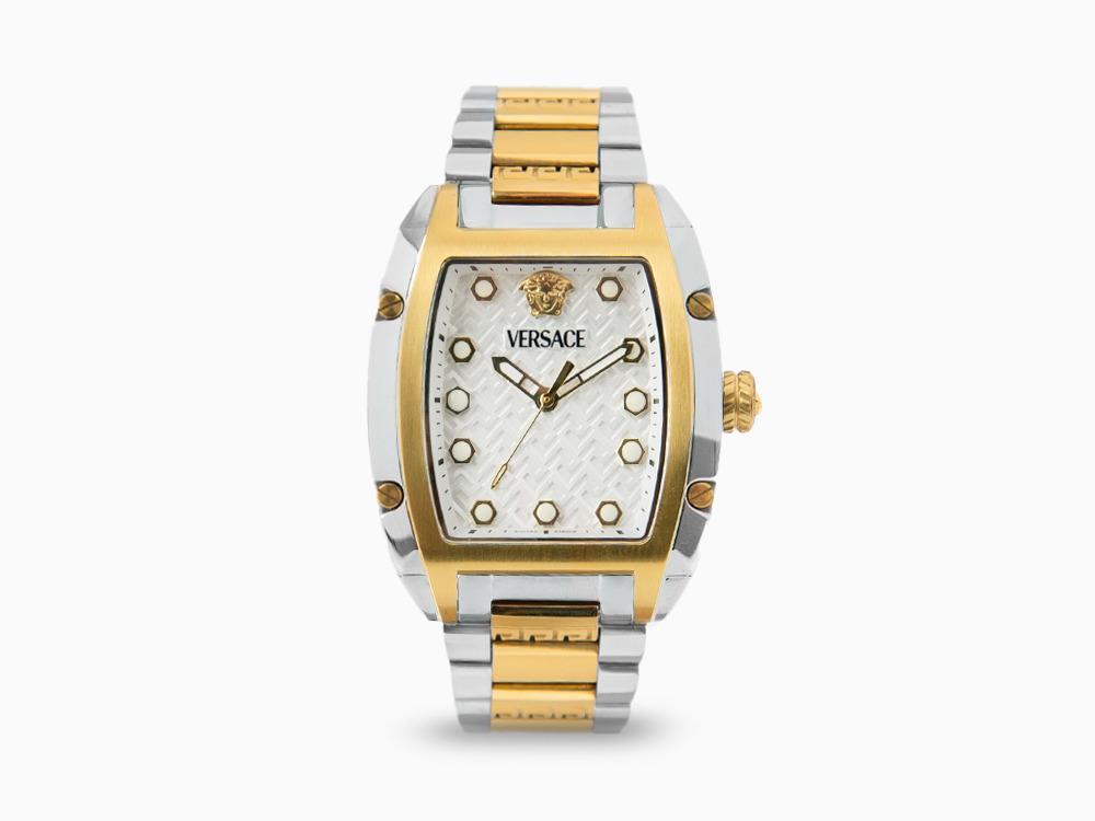 Reloj de Cuarzo Versace Dominus Lady, PVD Oro, Plata, 44,8mm x 36mm, VE8K00424