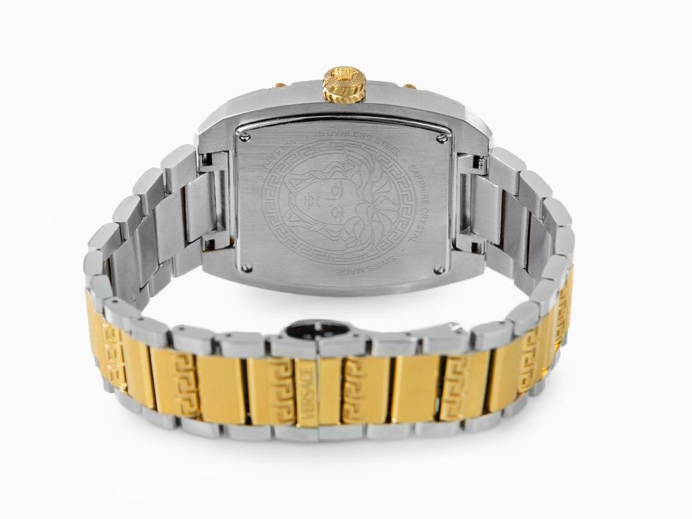 Reloj de Cuarzo Versace Dominus Lady, PVD Oro, Plata, 44,8mm x 36mm, VE8K00424
