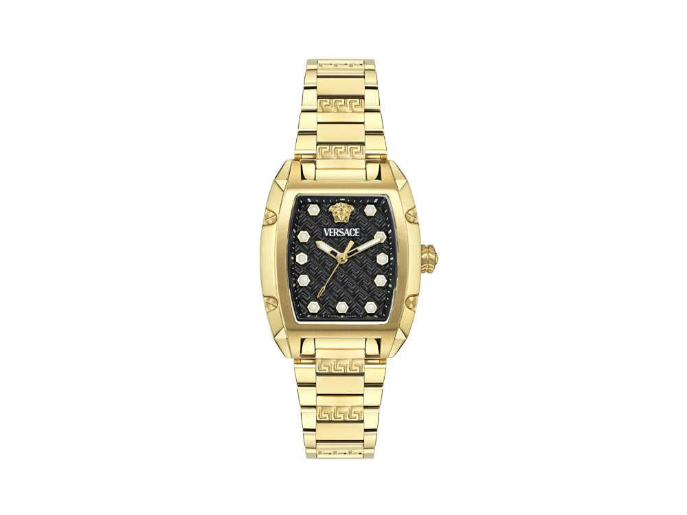 Reloj de Cuarzo Versace Dominus Lady, PVD Oro, Negro, 44,8mm x 36mm, VE8K00524
