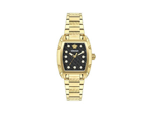 Reloj de Cuarzo Versace Dominus Lady, PVD Oro, Negro, 44,8mm x 36mm, VE8K00524