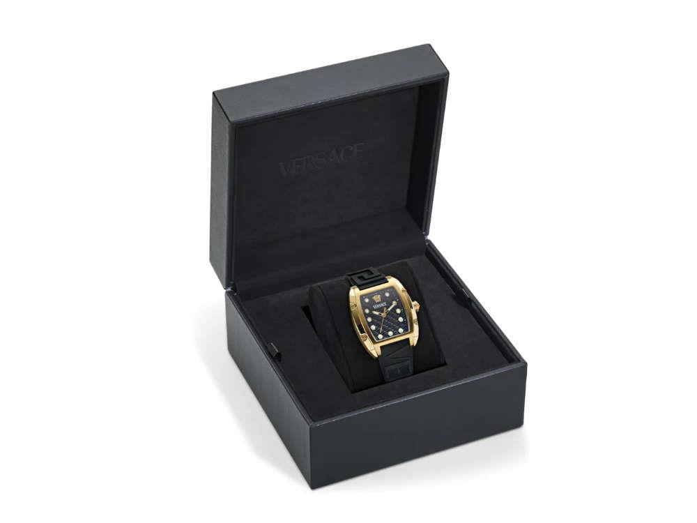 Reloj de Cuarzo Versace Dominus Lady, PVD Oro, Negro, 44,8mm x 36mm, VE8K00624