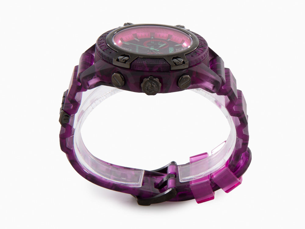 Reloj de Cuarzo Versace Icon Active, Policarbonato, Negro, 44 mm, VE8P00124