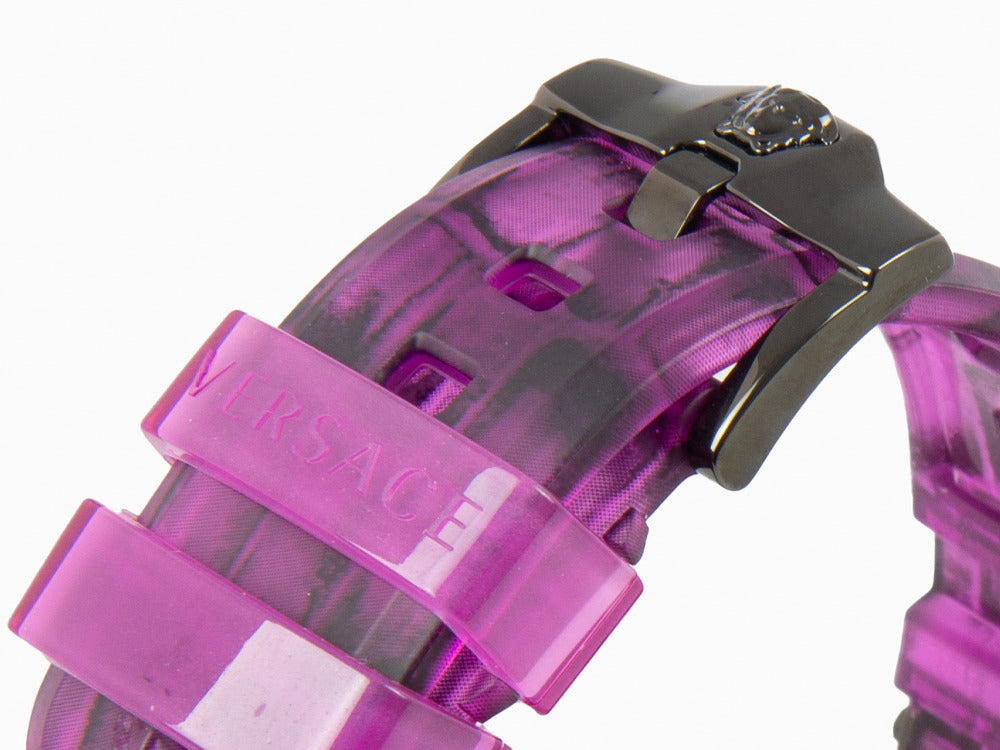 Reloj de Cuarzo Versace Icon Active, Policarbonato, Negro, 44 mm, VE8P00124