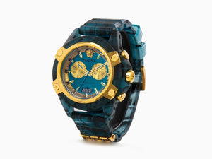 Reloj de Cuarzo Versace Icon Active, Policarbonato, Azul, 44 mm, VE8P00324