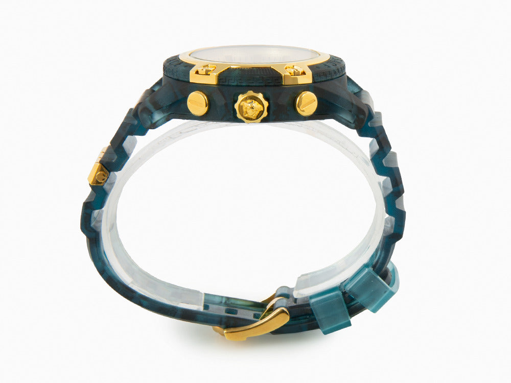 Reloj de Cuarzo Versace Icon Active, Policarbonato, Azul, 44 mm, VE8P00324