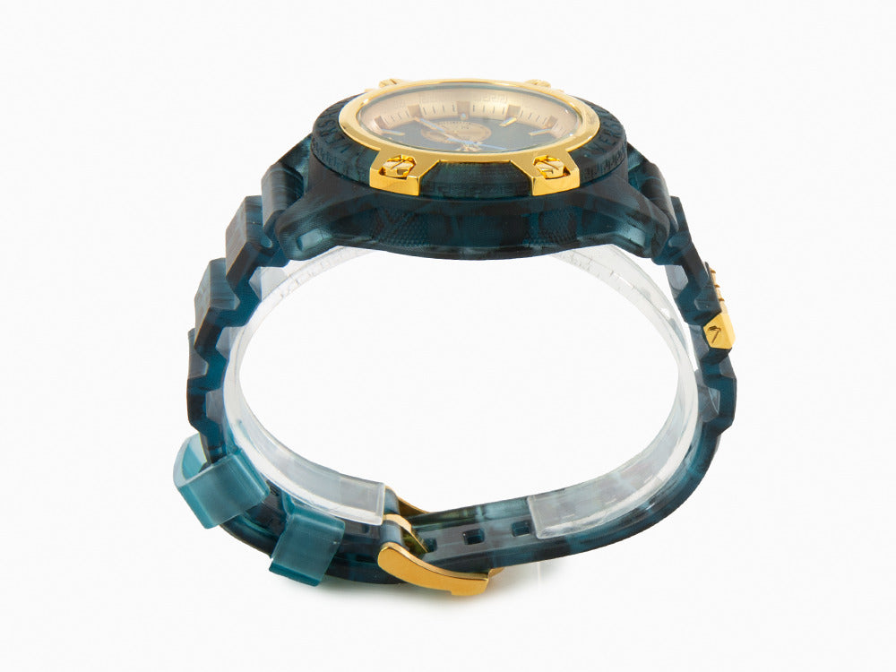 Reloj de Cuarzo Versace Icon Active, Policarbonato, Azul, 44 mm, VE8P00324