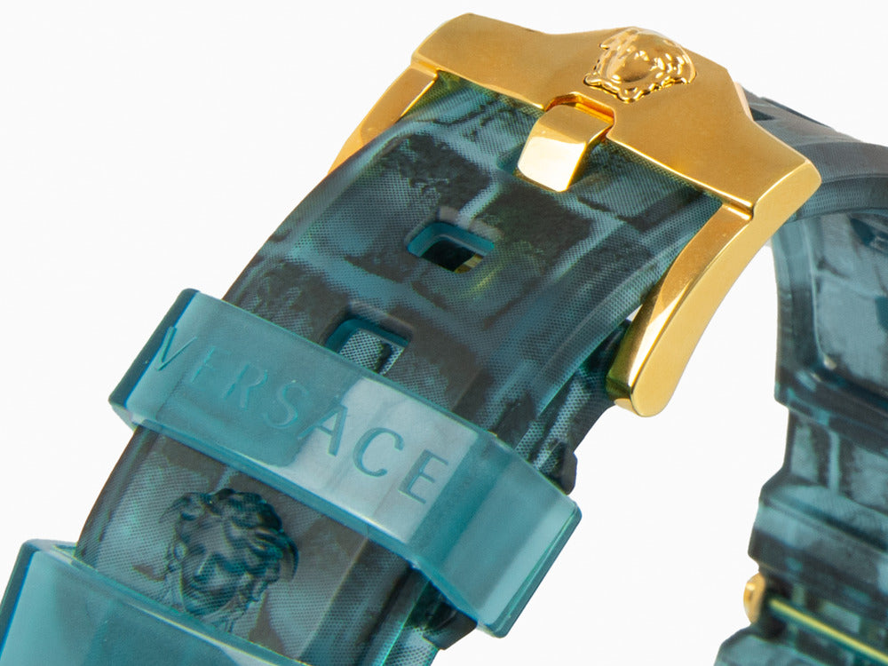 Reloj de Cuarzo Versace Icon Active, Policarbonato, Azul, 44 mm, VE8P00324