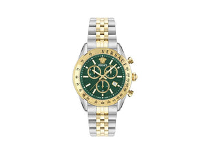 Reloj de Cuarzo Versace Chrono Master, PVD Oro, Verde, 44 mm, VE8R00524