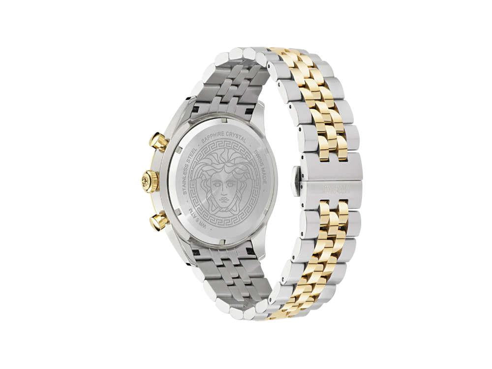 Reloj de Cuarzo Versace Chrono Master, PVD Oro, Verde, 44 mm, VE8R00524