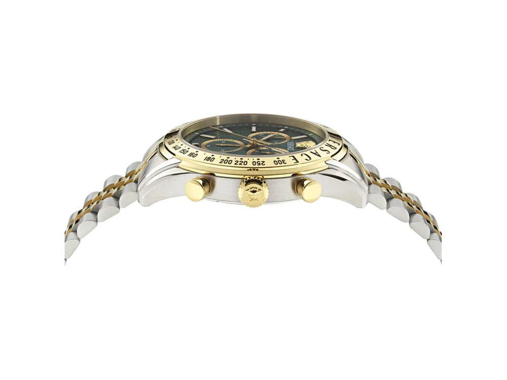 Reloj de Cuarzo Versace Chrono Master, PVD Oro, Verde, 44 mm, VE8R00524