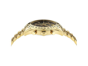 Reloj de Cuarzo Versace Chrono Master, PVD Oro, Negro, 44 mm, VE8R00624