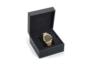 Reloj de Cuarzo Versace Chrono Master, PVD Oro, Negro, 44 mm, VE8R00624