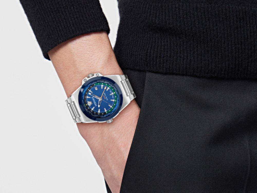 Reloj de Cuarzo Versace Greca Reaction GMT, Azul, 41 mm,  VE8Y00126