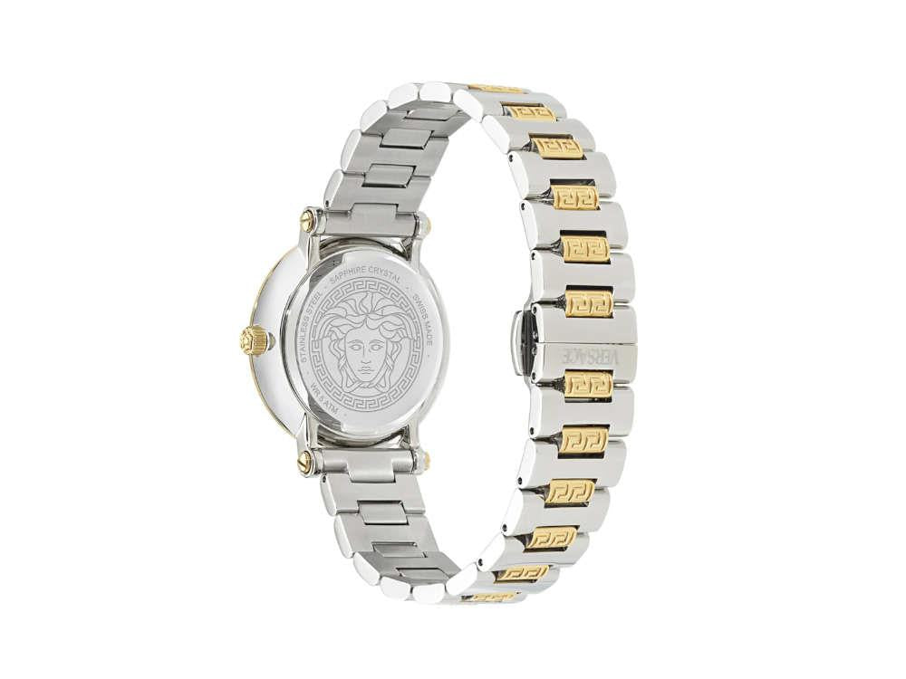 Reloj de Cuarzo Versace Greca Sphere, Plata, 35 mm, Cristal de Zafiro, VE9C00524