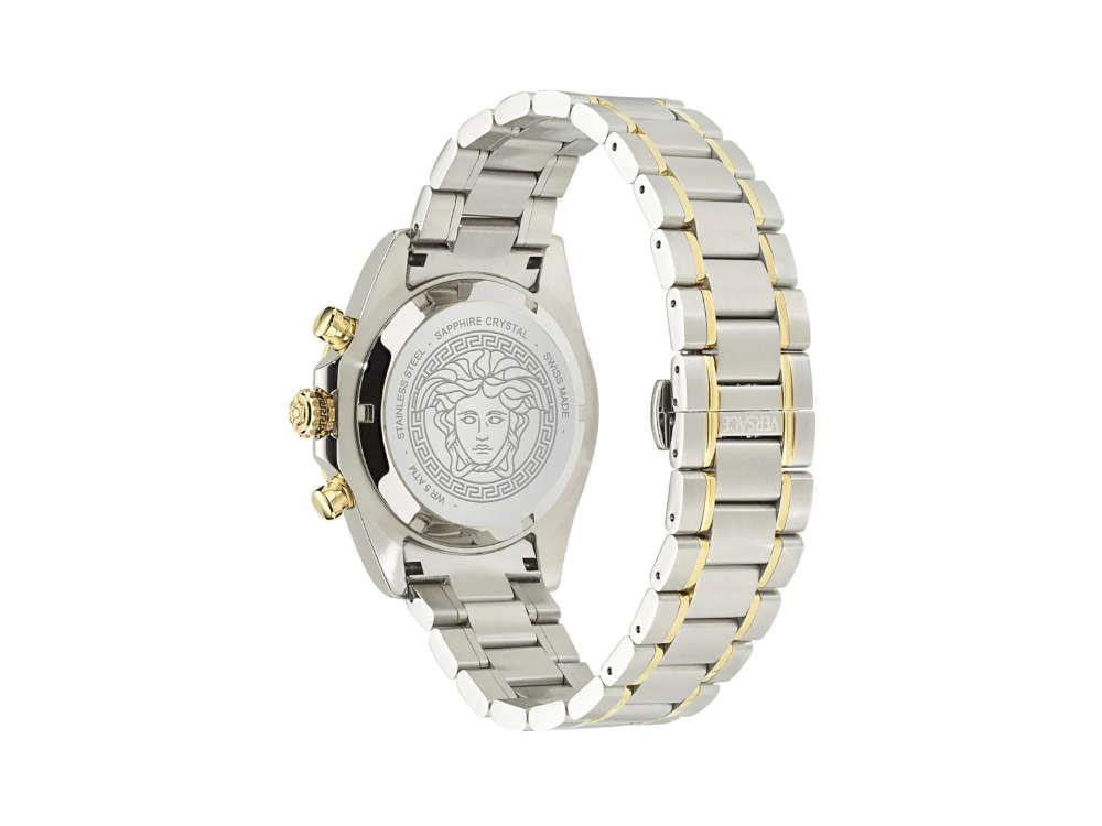Reloj de Cuarzo Versace Chrono X, Acero reciclado, Verde, 44 mm, VE9K00424