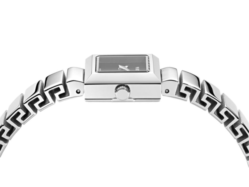 Reloj de Cuarzo Versace V_Square, Negro, Cristal de Zafiro, VEY900226