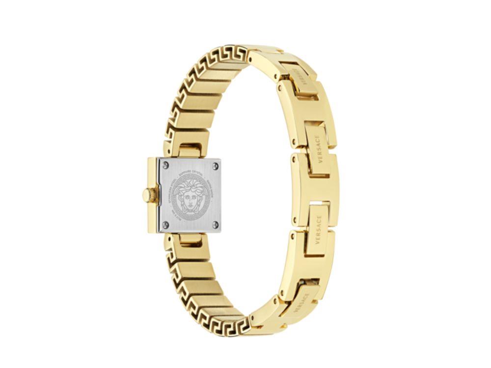 Reloj de Cuarzo Versace V_Square, Dorado, Cristal de Zafiro, VEY900526