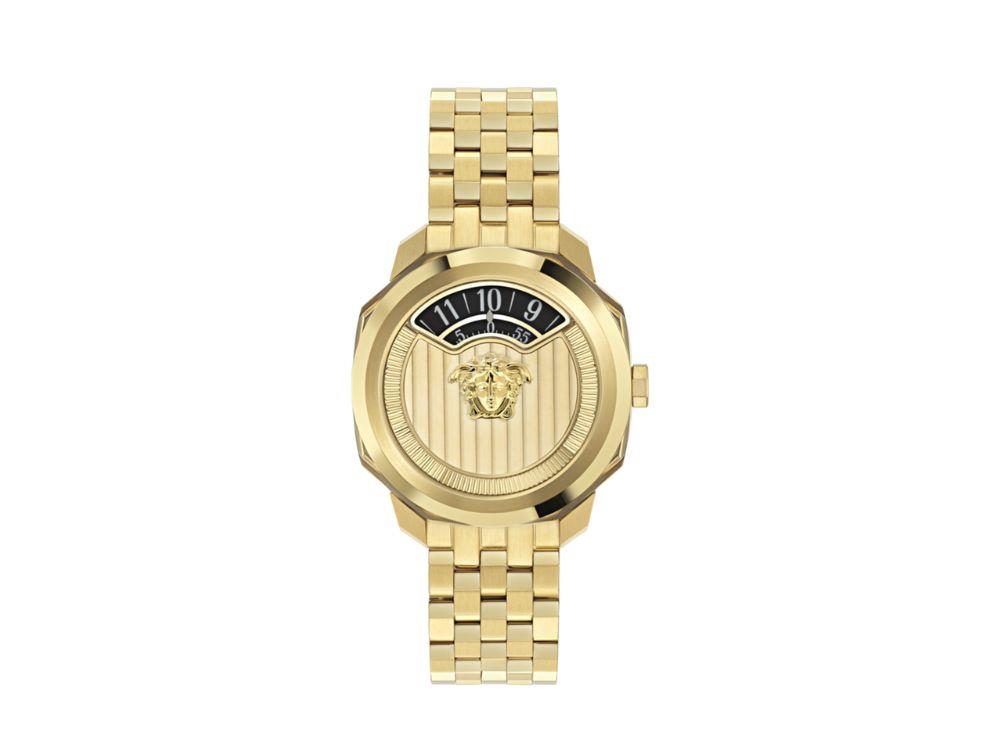 Reloj de Cuarzo Versace Dylos 2.0, Acero reciclado, Dorado, 39.5 mm, VEYR00326