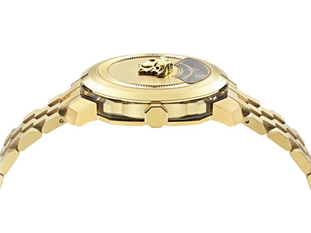 Reloj de Cuarzo Versace Dylos 2.0, Acero reciclado, Dorado, 39.5 mm, VEYR00326