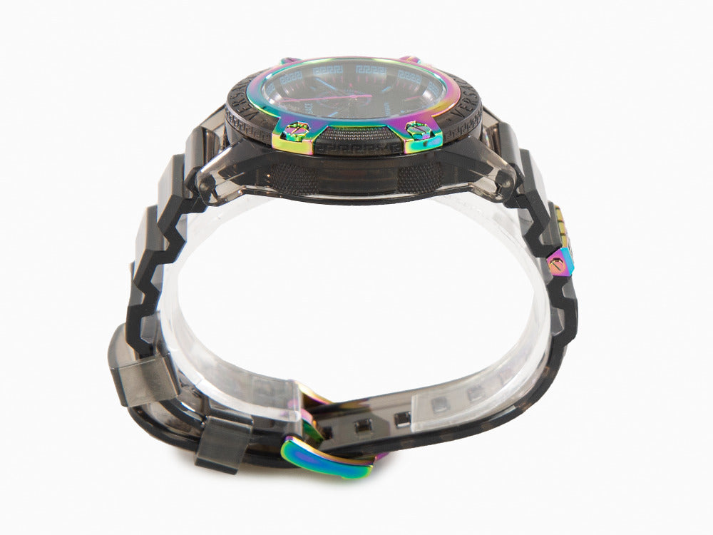 Reloj de Cuarzo Versace Icon Active, Policarbonato, Negro, 44 mm, VEZ701022