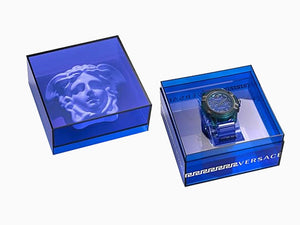 Reloj de Cuarzo Versace Icon Active, Policarbonato, Negro, 44 mm, VEZ701022