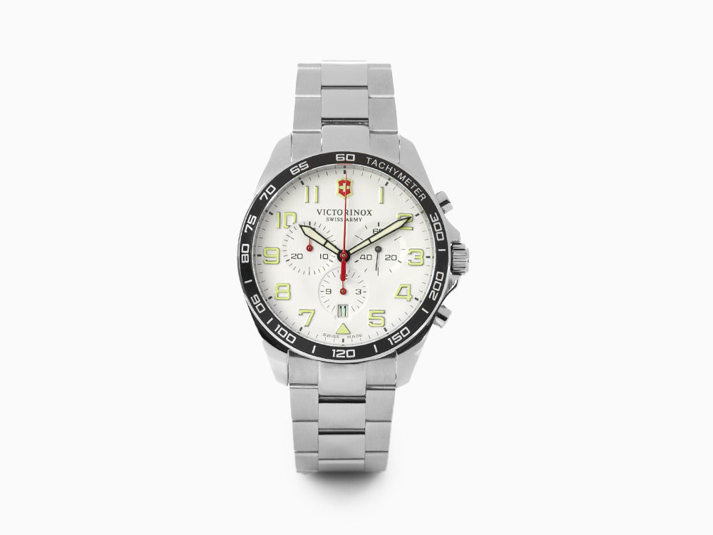 Reloj de Cuarzo Victorinox Fieldforce, Blanco, 42 mm, Cronógrafo, V241856