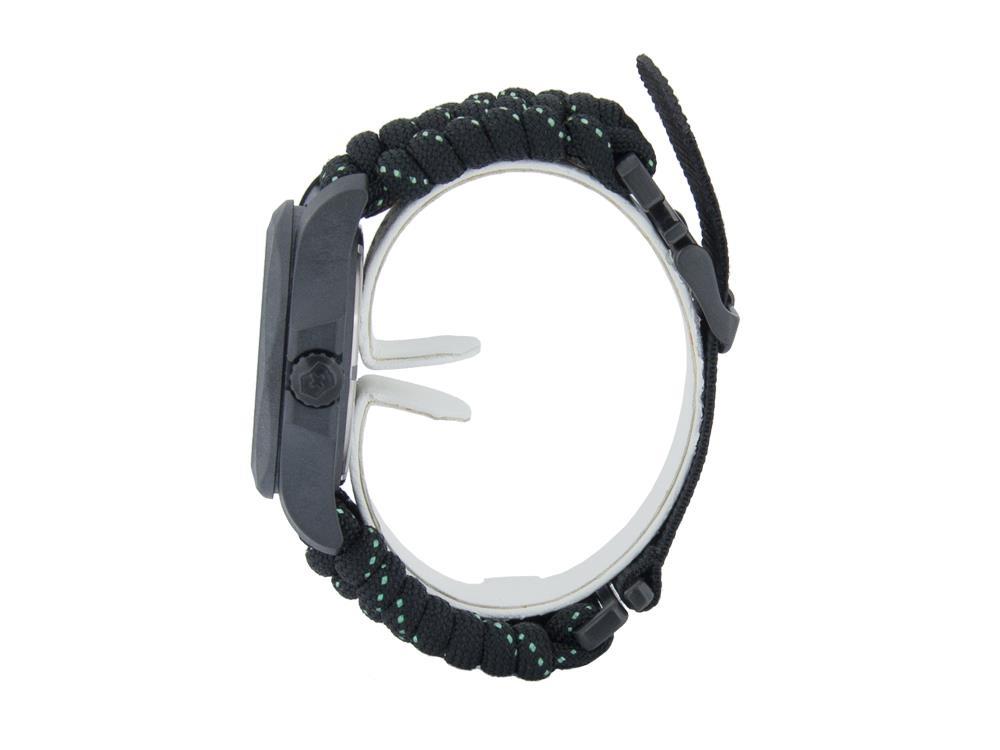 Reloj de Cuarzo Victorinox I.N.O.X. Carbon, Negro, 43 mm, Paracord, V241859