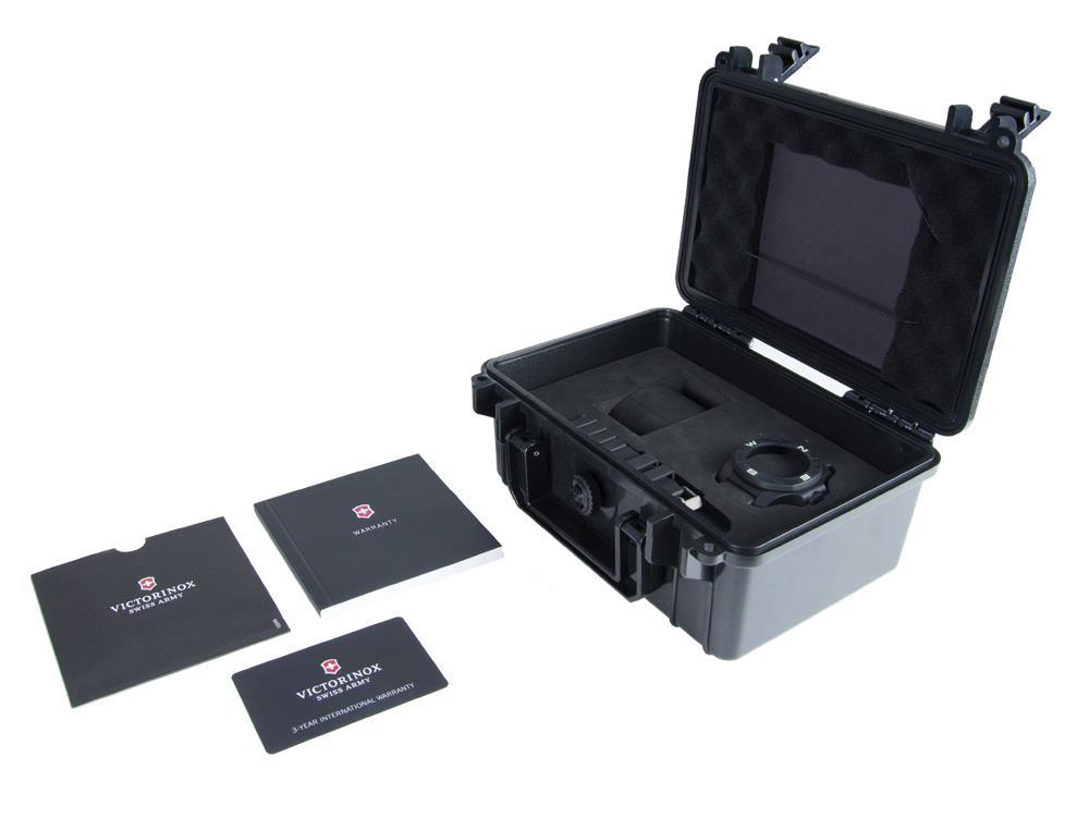 Reloj de Cuarzo Victorinox I.N.O.X. Carbon, Negro, 43 mm, Paracord, V241859