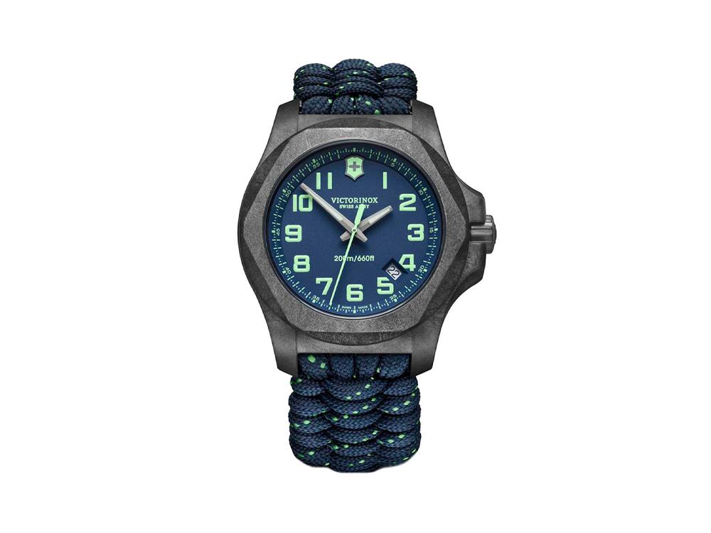 Reloj de Cuarzo Victorinox I.N.O.X. Carbon, Azul, 43 mm, Paracord, V241860