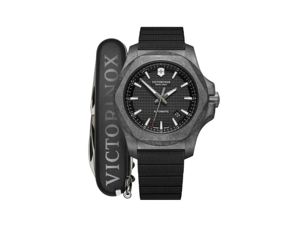 Reloj Automático Victorinox I.N.O.X. Carbon, Carbono, Negro, 43 mm, Día, V241866