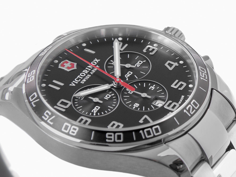 Reloj de Cuarzo Victorinox Fieldforce Classic Chrono, Negro, 42 mm, V241899
