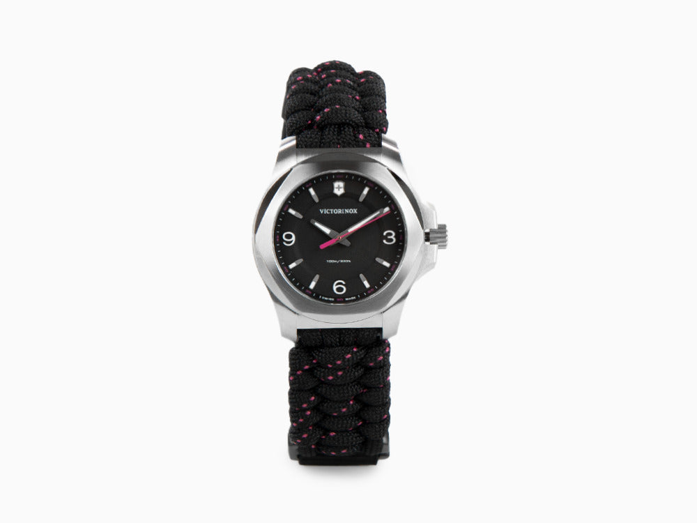 Reloj de Cuarzo Victorinox I.N.O.X. Ladies, Negro, 37mm, Paracord, V241918