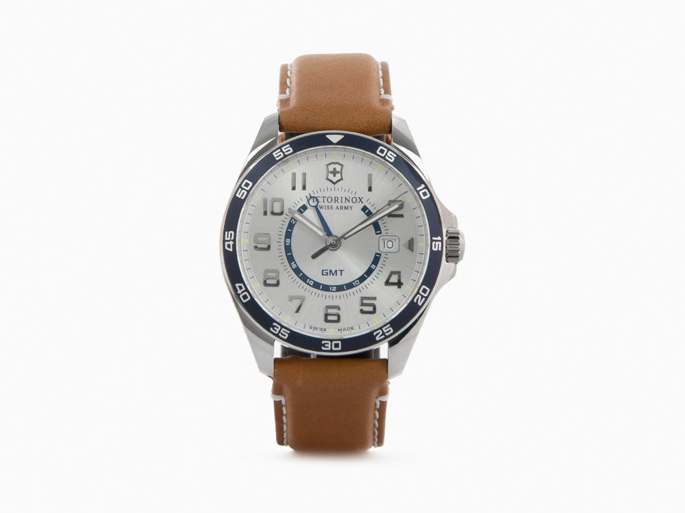 Reloj de Cuarzo Victorinox Fieldforce Classic GMT, Gris, 42 mm, V241931