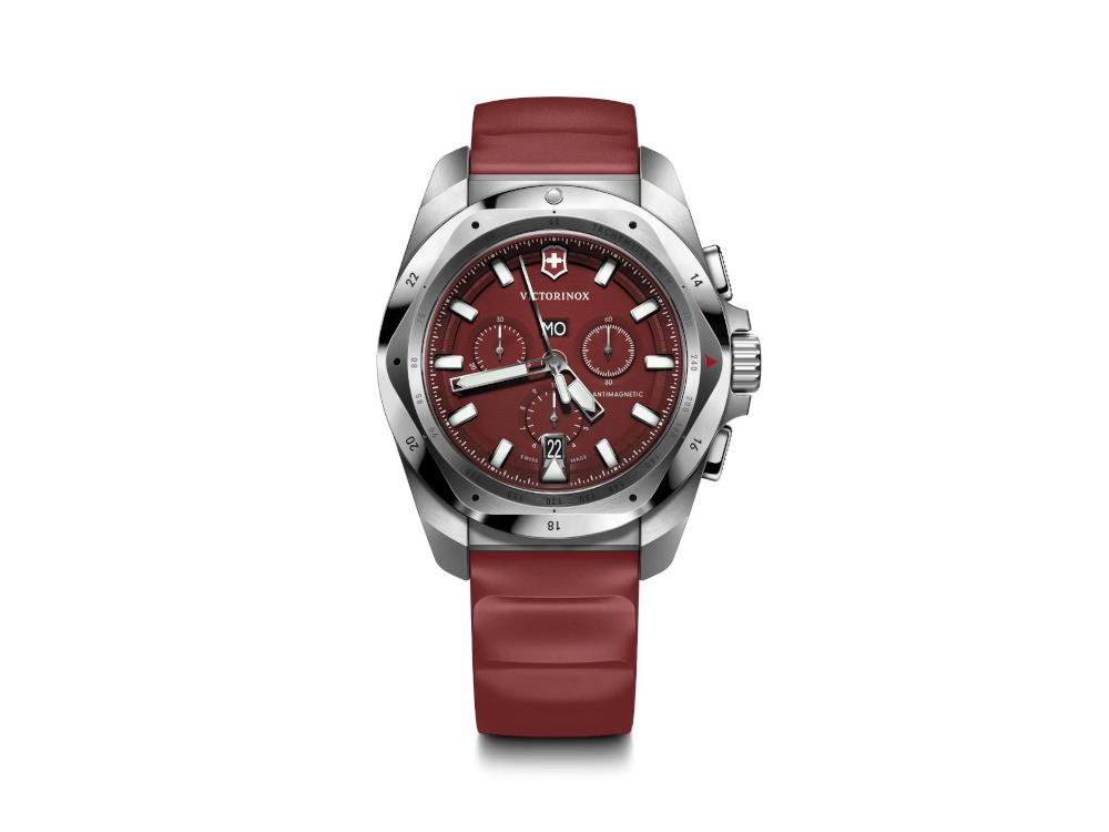 Reloj de Cuarzo Victorinox I.N.O.X. Chrono, Rojo, 43 mm, V241986