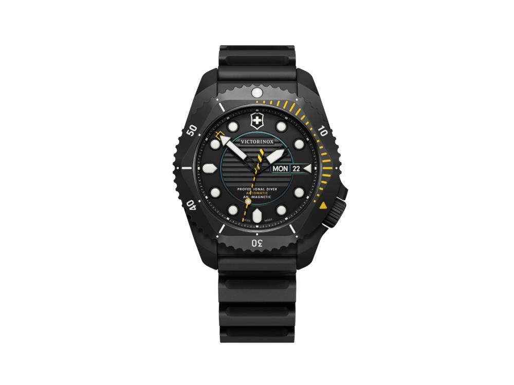Reloj Automático Victorinox Dive Pro, Titanio PVD, Negro, 43 mm, 30 atm, V241997