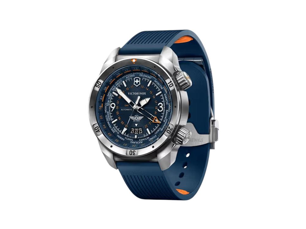 Reloj Automático Victorinox Air Pro, Acero Inoxidable 316L, Azul, 43 mm, V242003