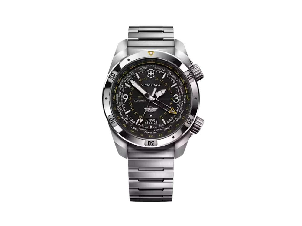 Reloj Automático Victorinox Air Pro, Acero Inoxidable 316L, Negro, V242004
