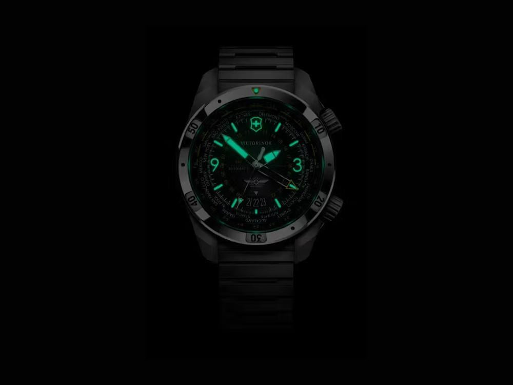 Reloj Automático Victorinox Air Pro, Acero Inoxidable 316L, Negro, V242004