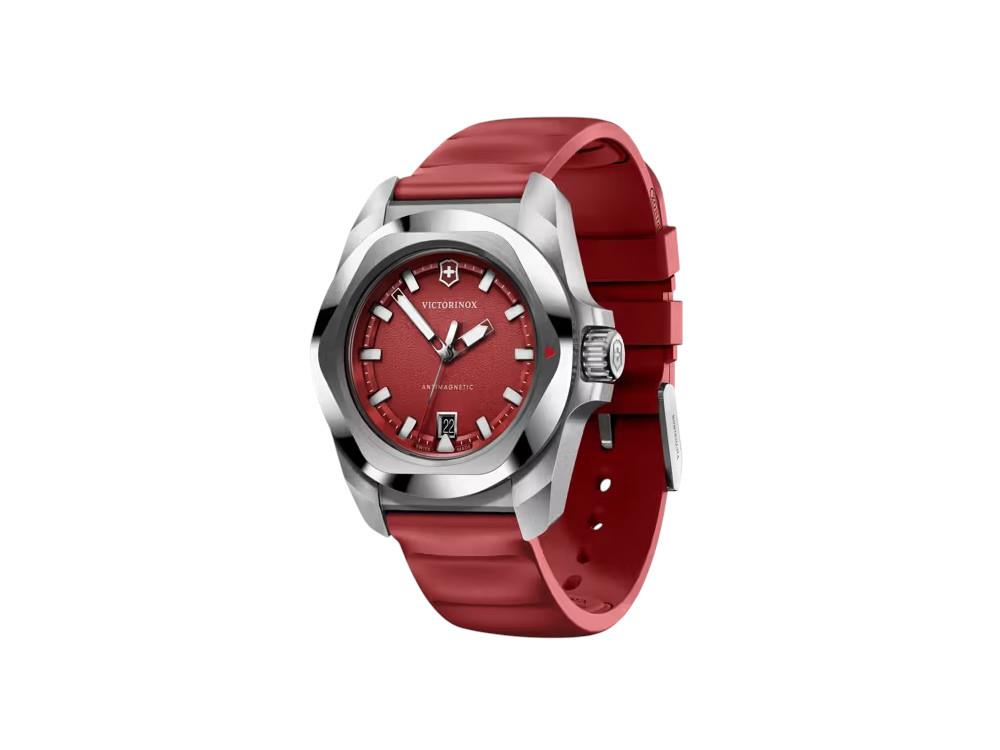 Reloj de Cuarzo Victorinox I.N.O.X., Acero Inoxidable 316L, Rojo, 41 mm, V242029