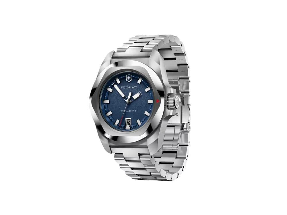 Reloj de Cuarzo Victorinox I.N.O.X., Acero Inoxidable 316L, Azul, 41 mm, V242031