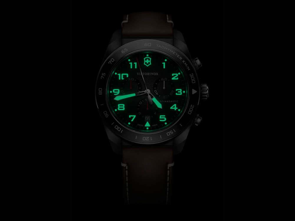 Reloj de Cuarzo Victorinox Swiss Army, Negro, 42 mm, Cronógrafo, V242046