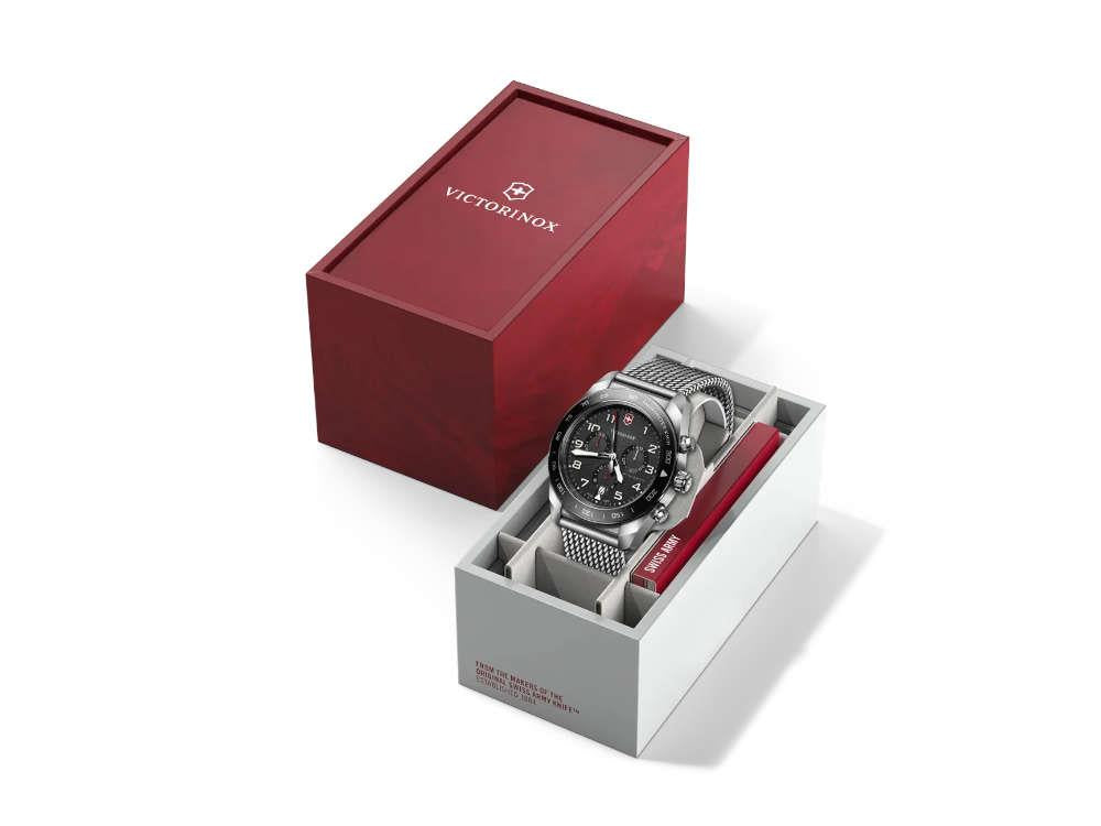 Reloj de Cuarzo Victorinox Swiss Army, Negro, 42 mm, Cronógrafo, V242048