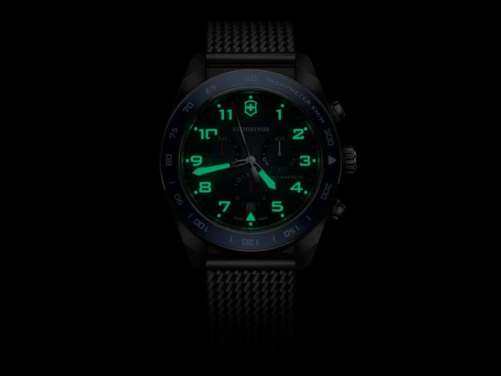 Reloj de Cuarzo Victorinox Swiss Army, Azul, 42 mm, Cronógrafo, V242049