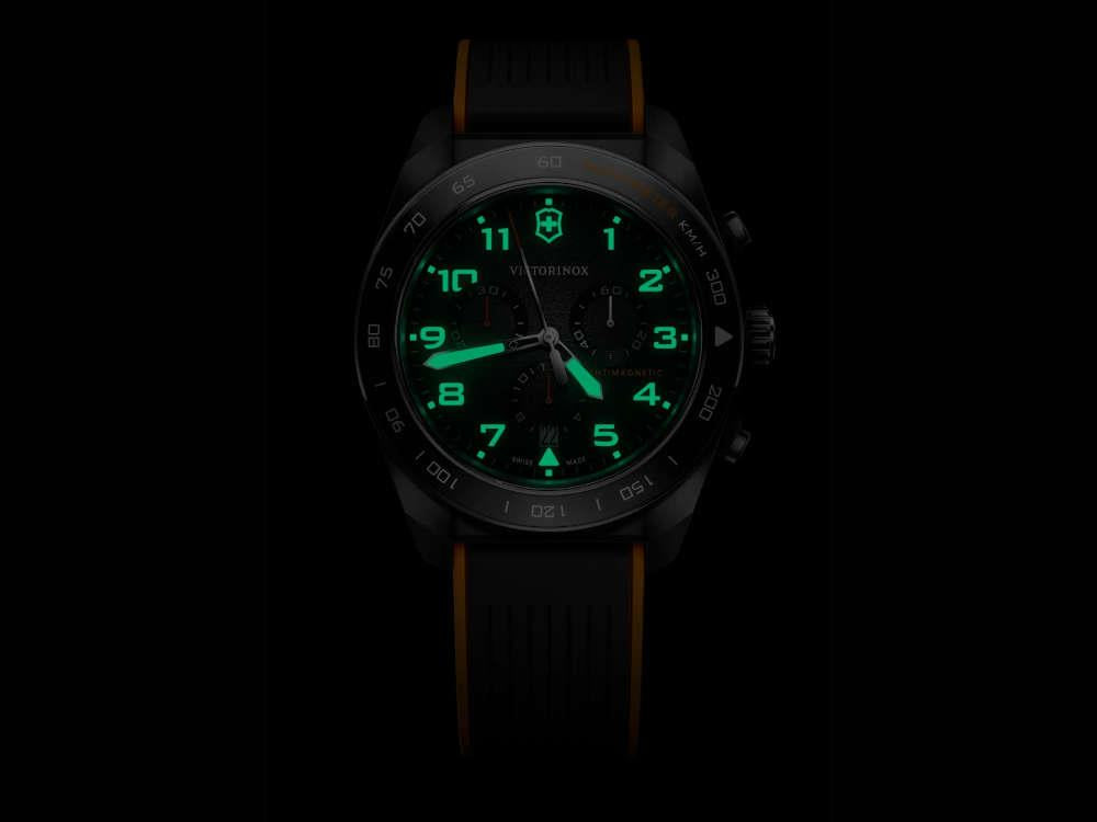 Reloj de Cuarzo Victorinox Swiss Army, Negro, 42 mm, Cronógrafo, V242050