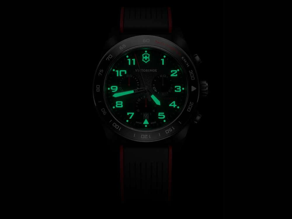 Reloj de Cuarzo Victorinox Swiss Army, Negro, 42 mm, Cronógrafo, V242051