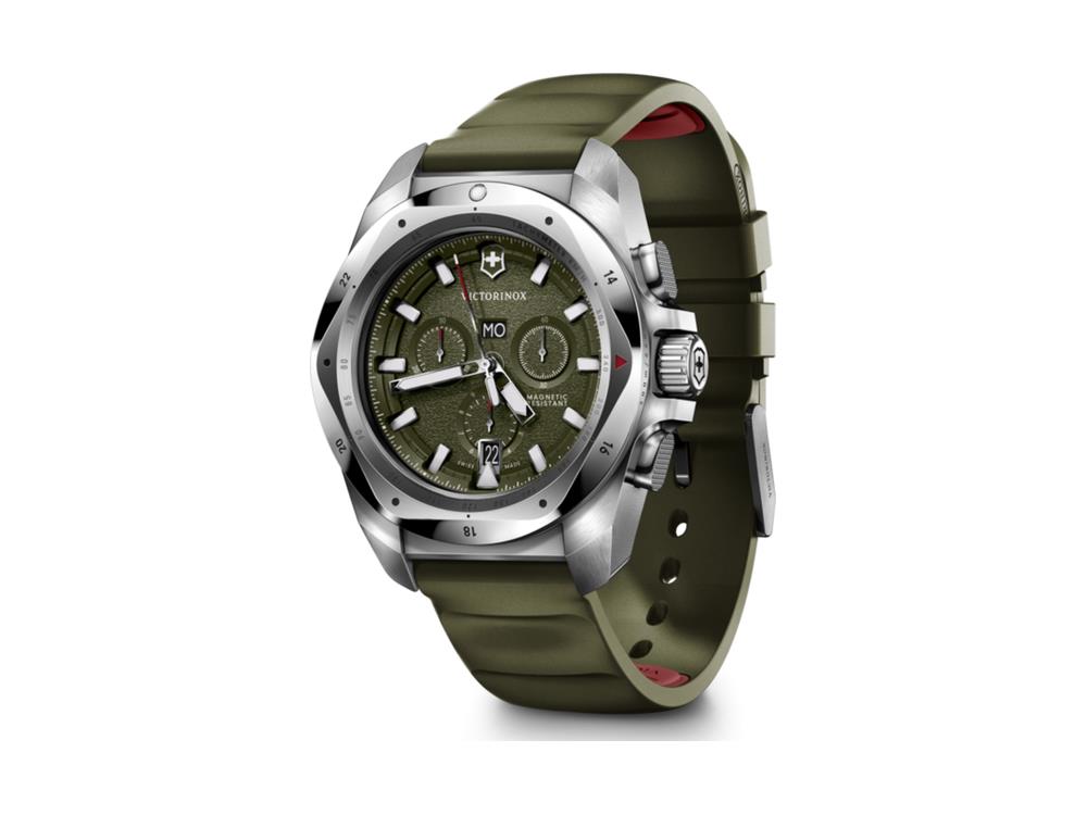 Reloj de Cuarzo Victorinox I.N.O.X Chrono, Verde, 43 mm, V242081