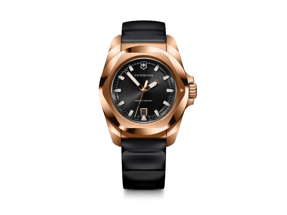 Reloj de Cuarzo Victorinox I.N.O.X., PVD Oro Rosa, Negro, 41 mm, V242089