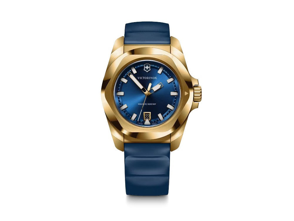 Reloj de Cuarzo Victorinox I.N.O.X., PVD Oro, Azul, 41 mm, V242090